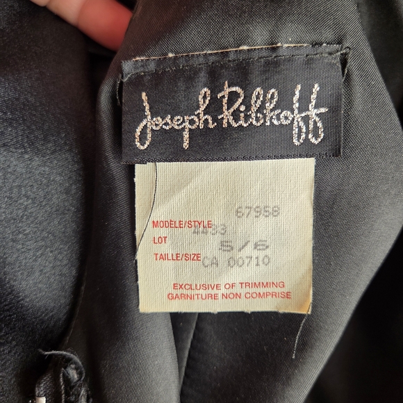 Joseph Ribkoff Black Sleeveless Cape Cowl Back Dress - Picture 12 of 13